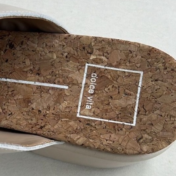 Dolce Vita Yevan Platform Studded Leather Clogs Mule Ivory Cream Latte NEW - Picture 11 of 12